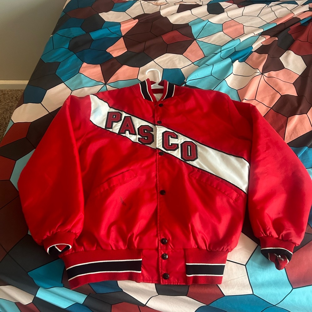Neff Red and Black Varsity Jacket